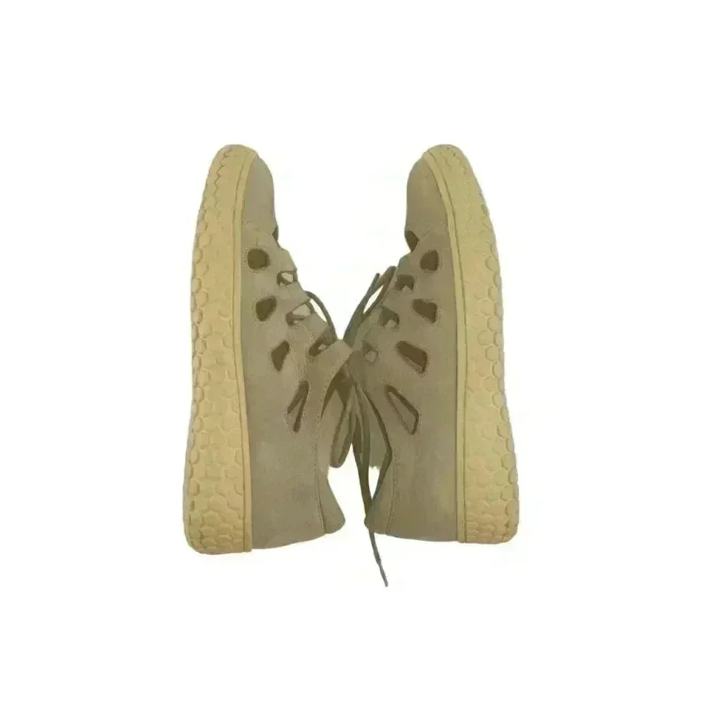 L Amour Des Pieds Shoes Womens 7M  Lite Gray Cutout Comfort Suede Shoes Lace Up - Picture 7 of 10